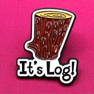 Log Enamel Pin